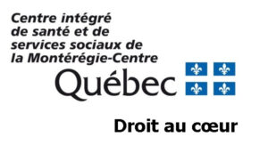 Logo du CISSS de la Montérégie-Centre. Droit au coeur.