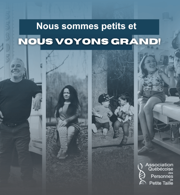 Mois du nanisme 2025. Nous sommes petits et nous voyons grand.
